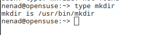 type mkdir