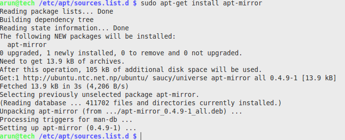 apt-mirror-installation