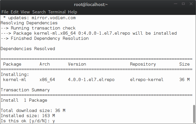 從ELRepo安裝Linux內核4.0