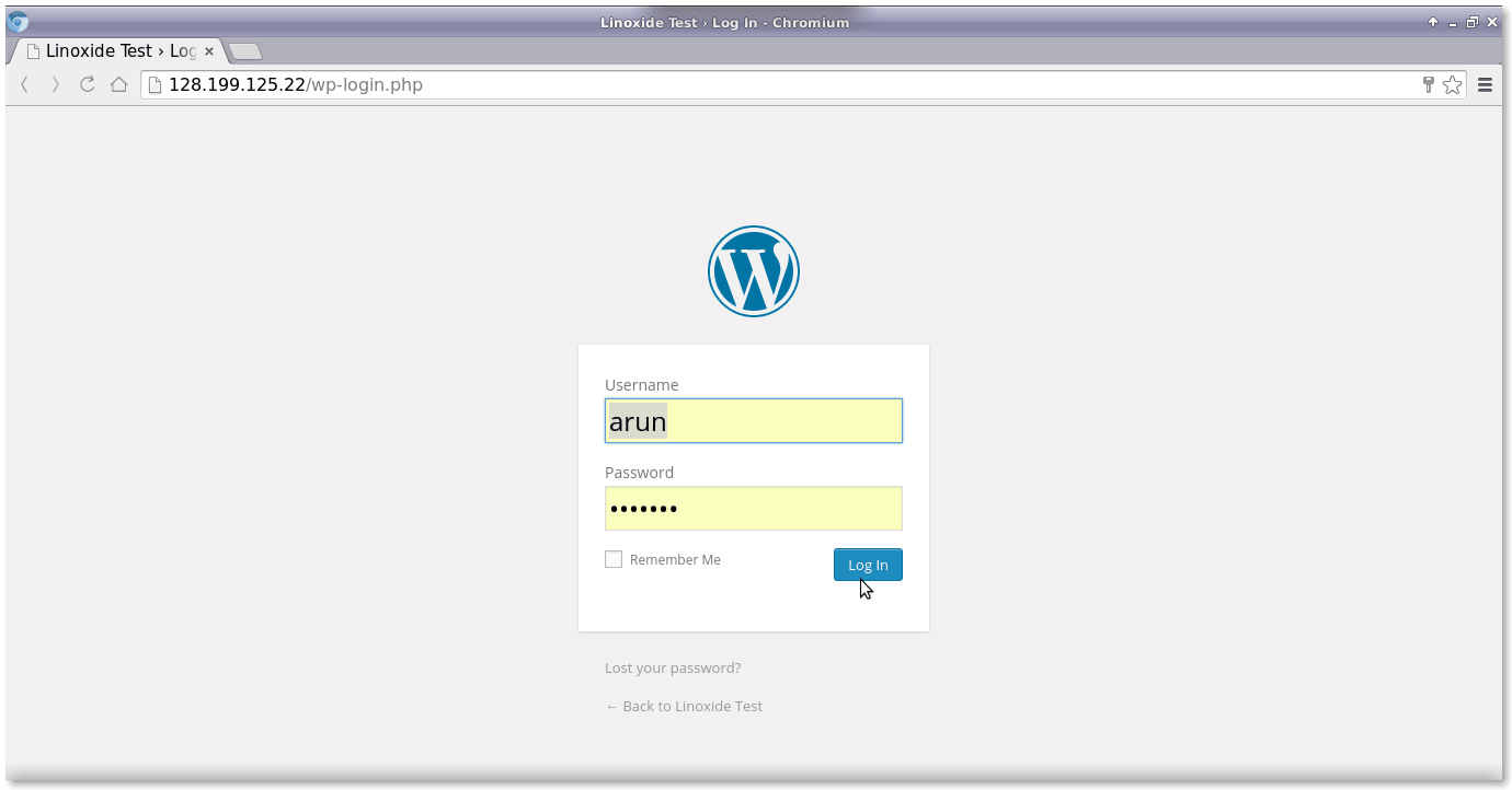 wordpress 登錄