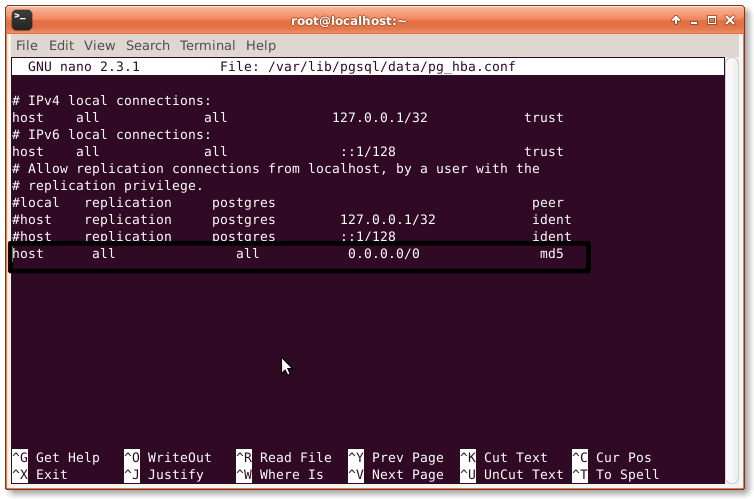 Allowing Remote Access pgsql