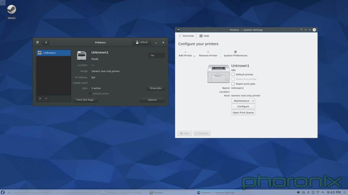 Gnome 和 KDE 的添加印表機