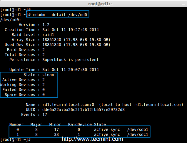 Raid Device Verify