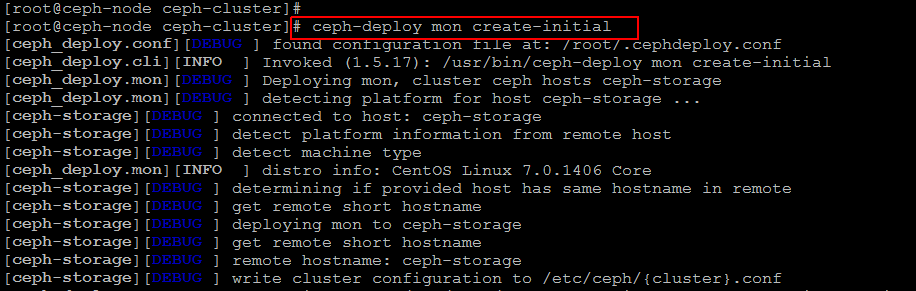 Ceph 初始化監視器