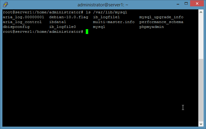 使用 tar 基於文件備份 MySQL