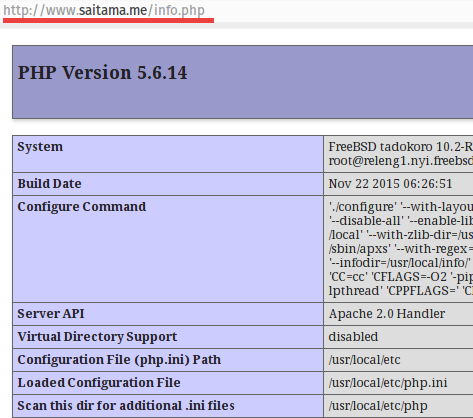 Virtualhost Configured saitamame