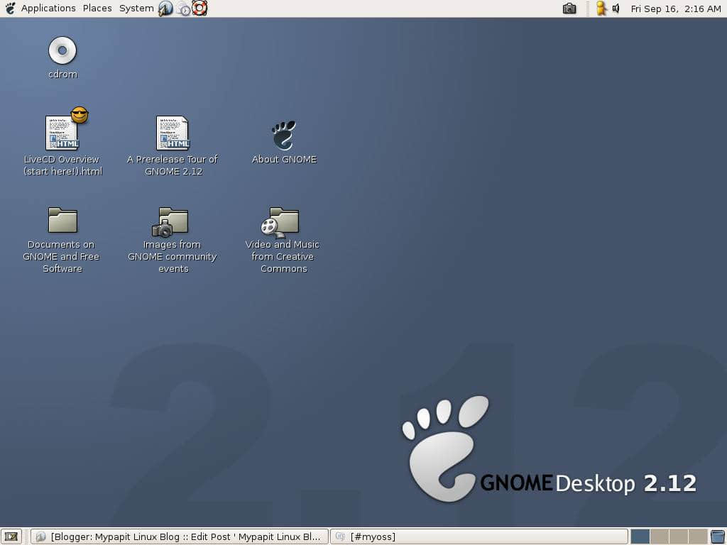 GNOME 2.12