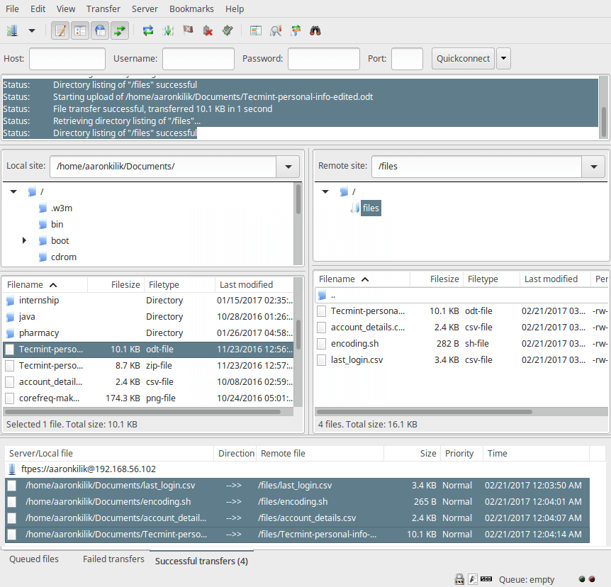 使用Filezilla安全的傳輸FTP文件