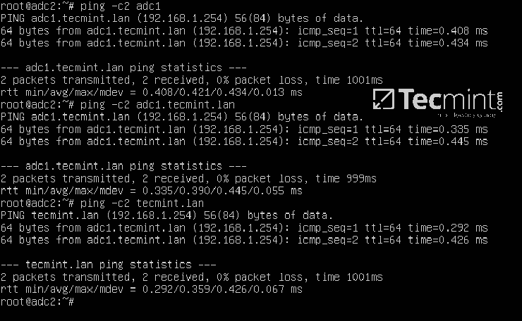 Verify DNS Resolution for Samba4 AD