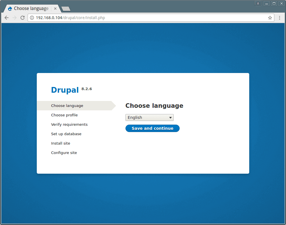 Drupal 安裝語言