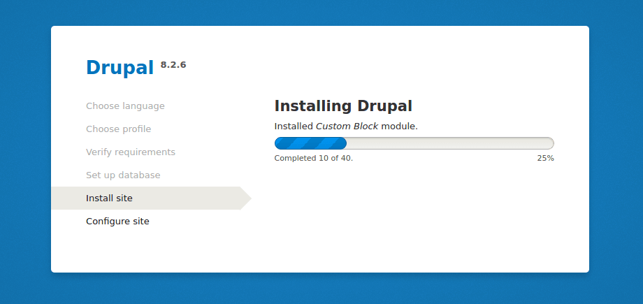 Drupal 安裝