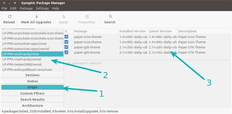 Managing PPA with Synaptic package manager