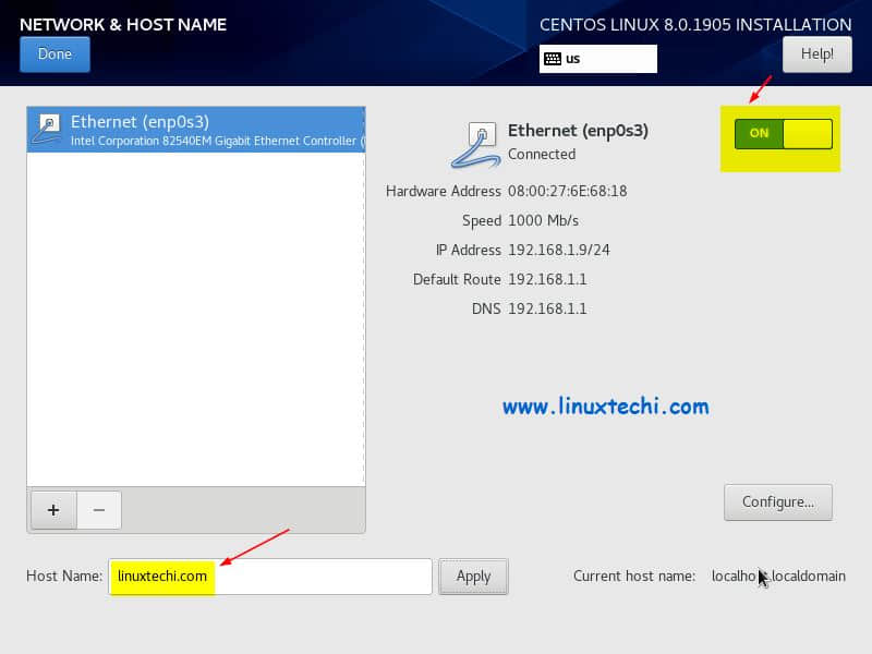 Networking-During-CentOS8-Installation