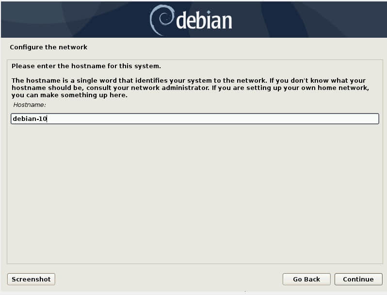 設置主機名-Debian10