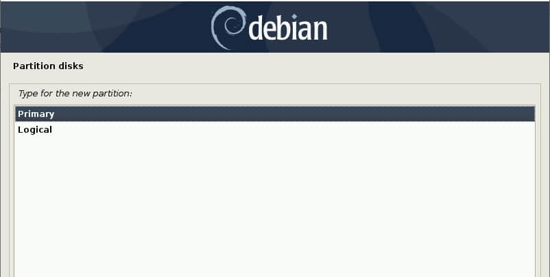 磁碟主分區-Debian10