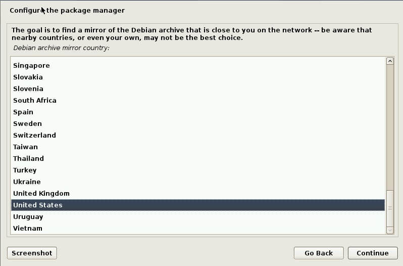 Debian-鏡像站點-國家