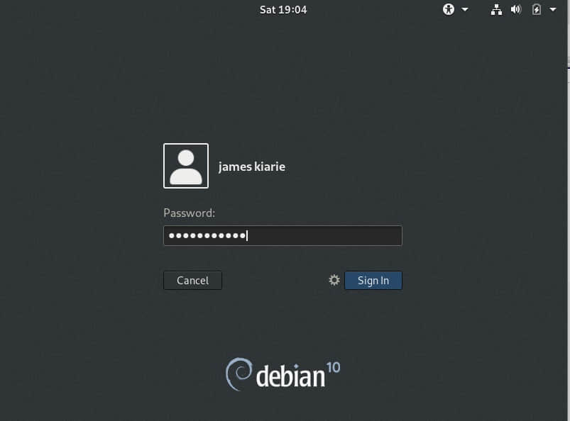 Debian10-登錄