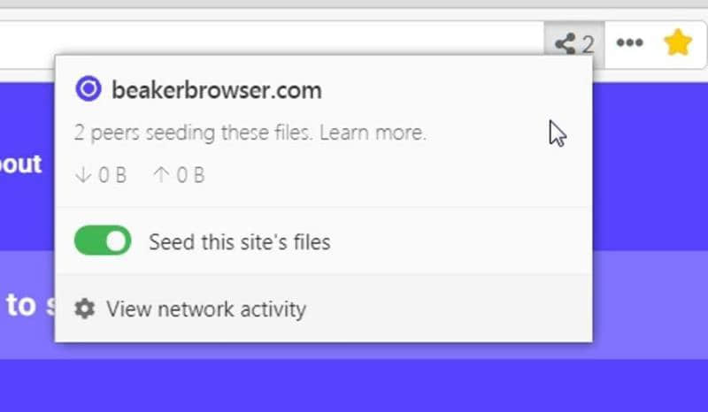 Beaker Browser Seeding