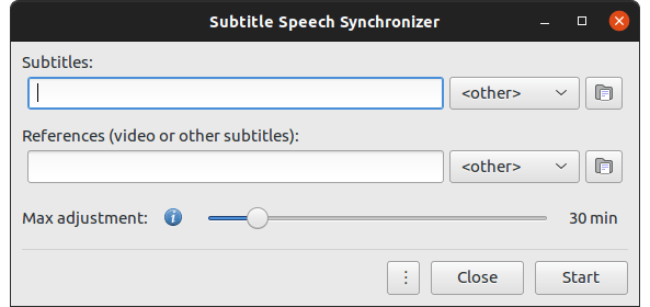 SubSync 用戶界面