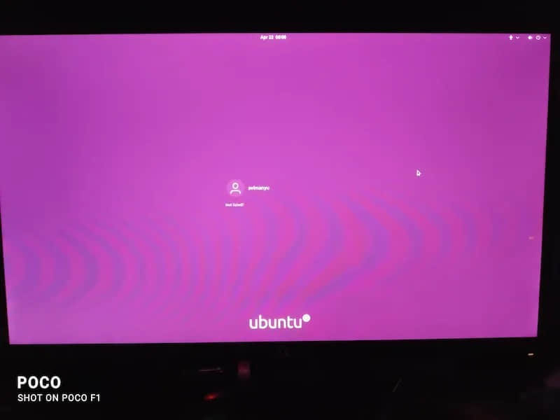 Ubuntu 的登錄界面