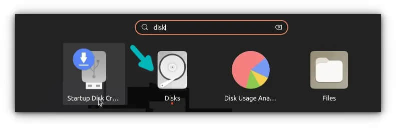 Start disk app