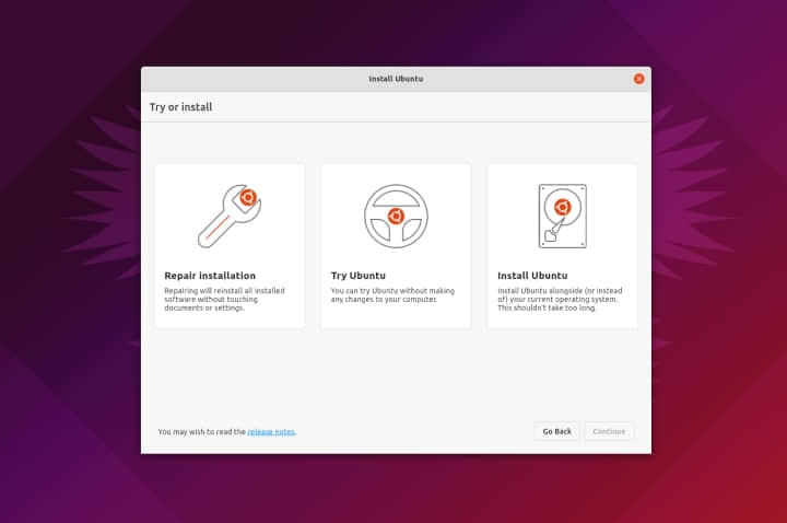 新的 Ubuntu 安裝程序