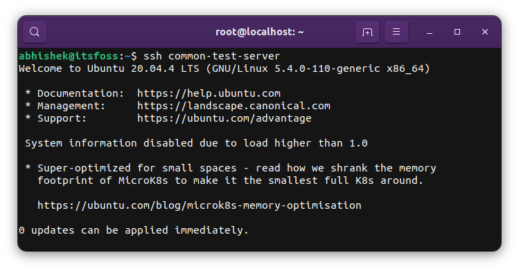 GNOME 控制台在 SSH 連接時變成紫色