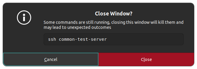新版 GNOME 控制台中的警告