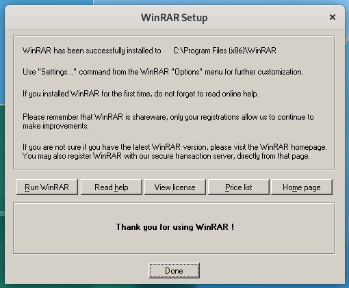 Run WinRAR