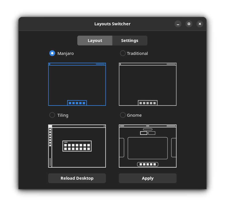 manjaro layout