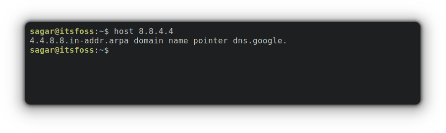 host 8.8.4.4