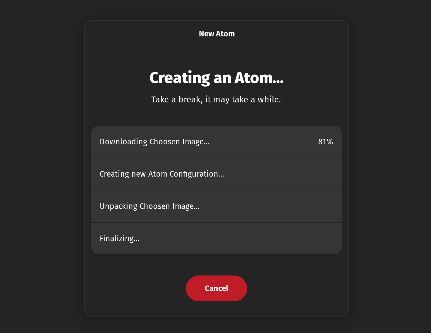 atom config