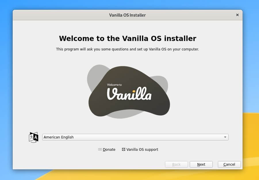 Vanilla OS 安裝程序