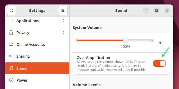 在 Ubuntu 中提升音量超過 100%