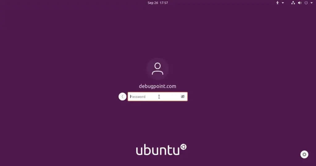 Ubuntu 登錄屏幕 – 在更改前