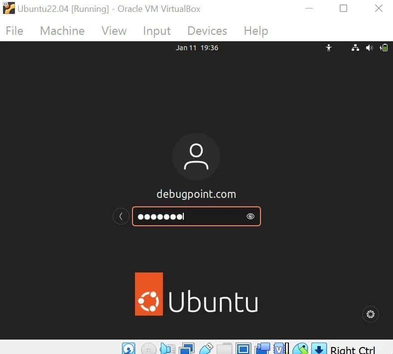 登錄 Ubuntu