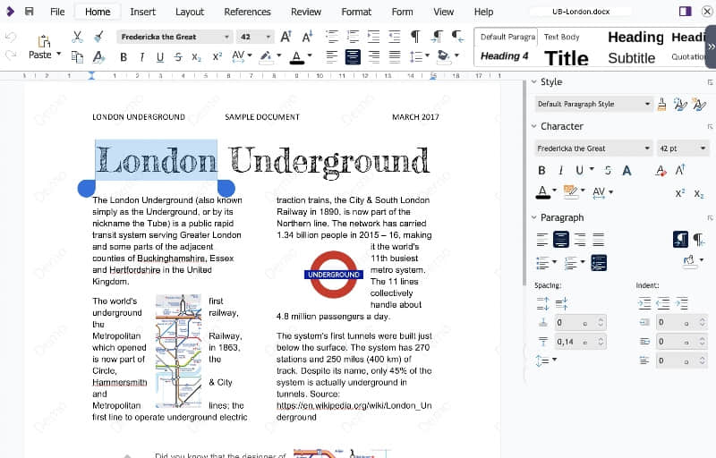 Fonts can introduce a surprising complexity to your document, but Collabora Online can handle it.