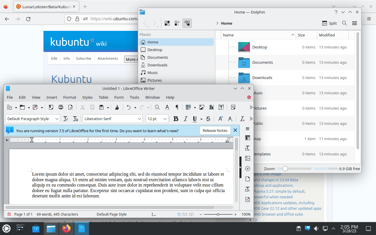 KDE 應用程序更新