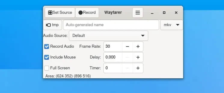 適用於 Linux 的 Wayfarer 屏幕錄製軟體