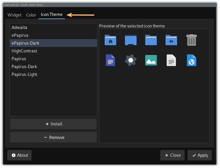 使用 lxappearance 更改 i3 窗口管理器中的圖標