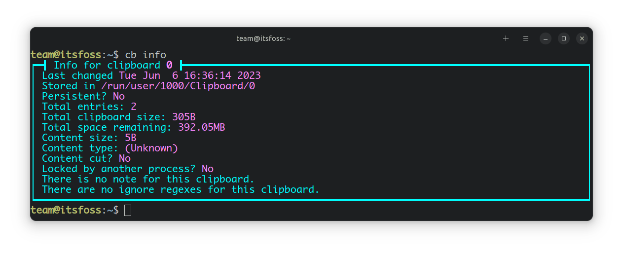 a screenshot of clipboard&apos;s about info