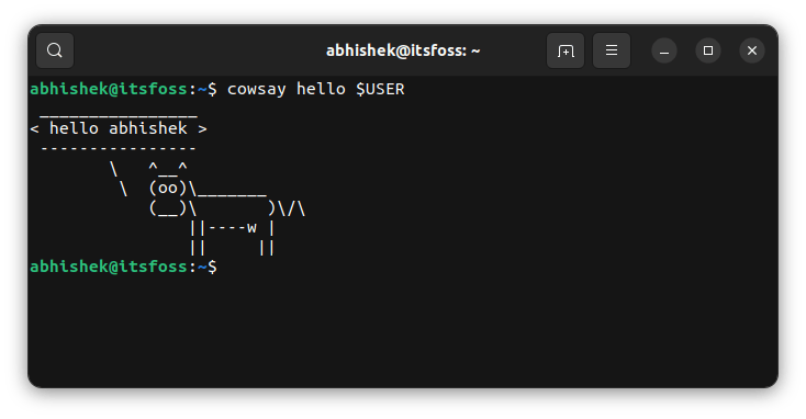 cowsay