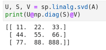 圖 7：用 SciPy 進行 奇異值分解