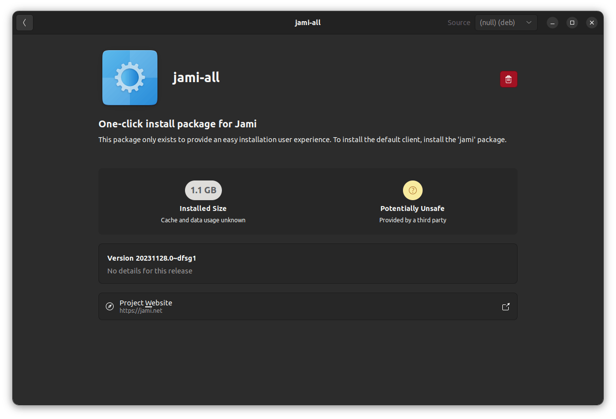 在 Ubuntu 22.04 LTS 上通過 deb 包安裝 Jami