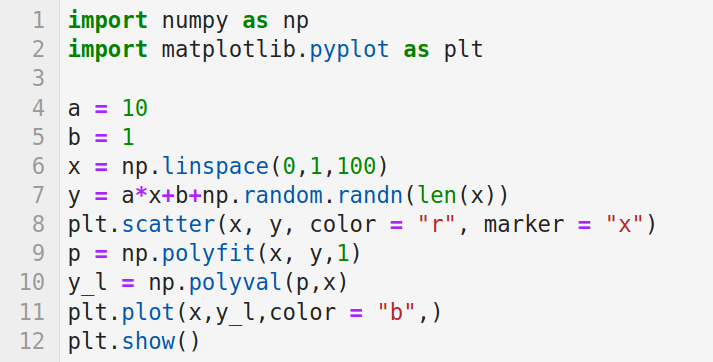 圖 6：使用 NumPy 進行線性回歸